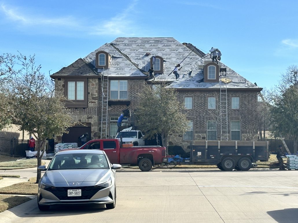 K&M Services Roof Replacement with upgraded shingles